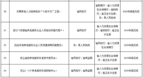 關(guān)于印發(fā)《安徽省構(gòu)建多層次養(yǎng)老服務(wù)體系（2018-2020年）行動計劃》的通知——咨詢策劃服務(wù)方案